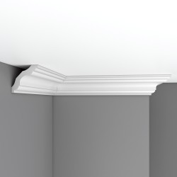 Плинтус потолочный гладкий DECOMASTER 96259F гибкий (75*75*2400мм)