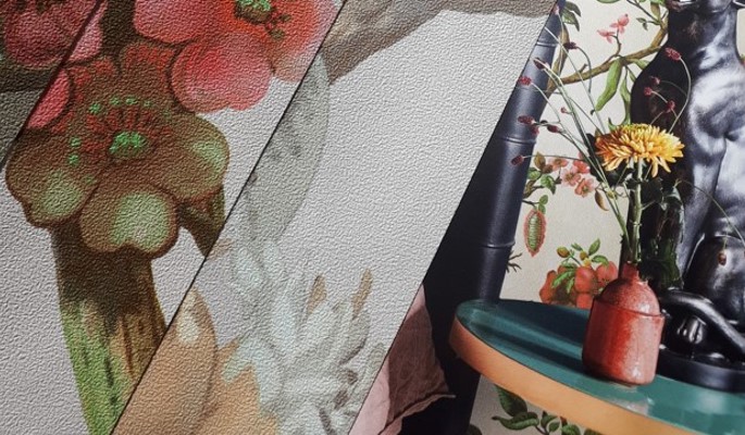 Акцентные обои для спальни